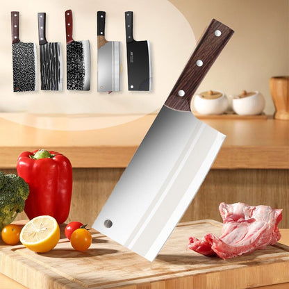 🔪 Forged Kitchen Knife – 8" High-Carbon Stainless Steel Chef Knife with Full Tang & Ergonomic Handle