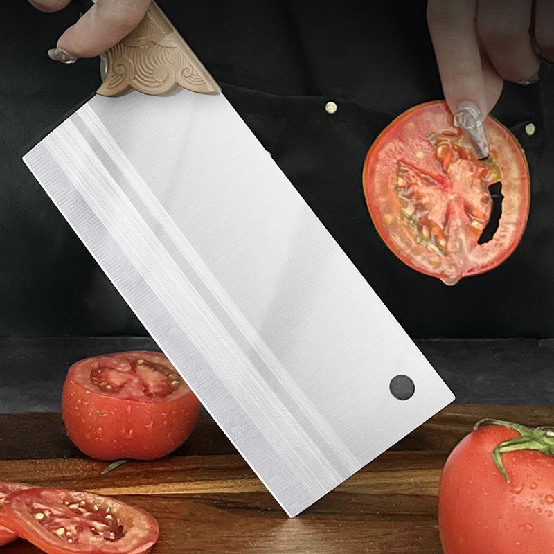 🔪 Gesmeed Keukenmes – 20 cm Hoogkoolstof Roestvrijstalen Koksmes met Volle Angel & Ergonomisch Handvat