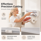 ⏳Time-Limited Special⏰3-in-1 Magnetic Kitchen Wrap Dispenser – Built-in Cutter Plastic Wrap Foil Dispenser with Paper Towel Holder, No Drilling Wall Mount Kitchen Organizer for Fridge & Cabinet
