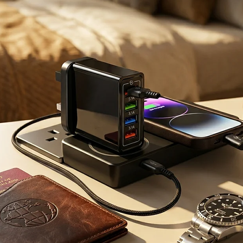 Universele 4-in-1 USB-voedingsadapter