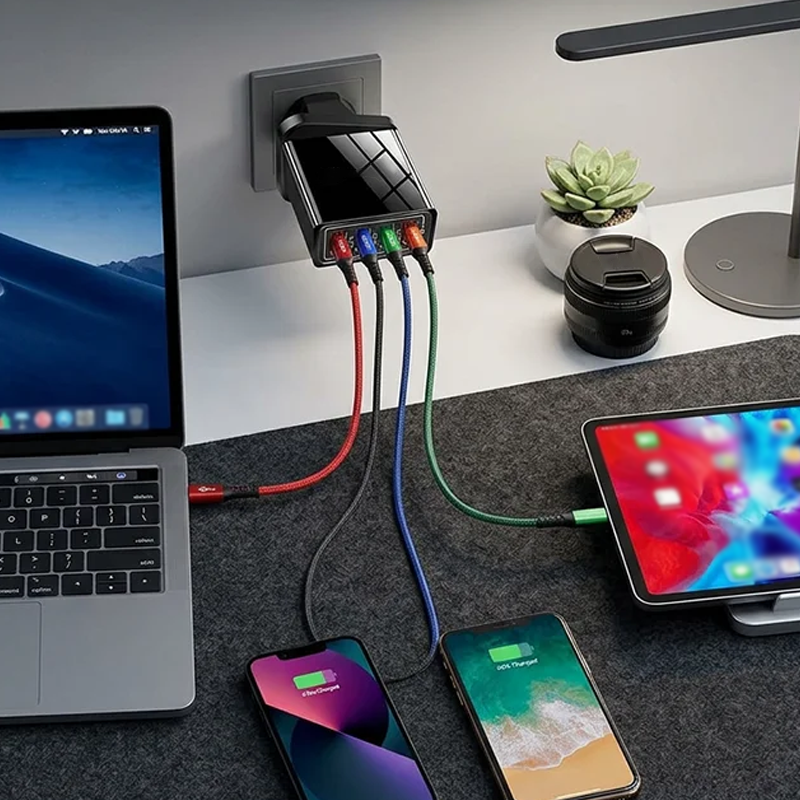 Universele 4-in-1 USB-voedingsadapter