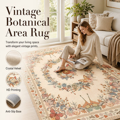Easy-Care Floral Area Rug