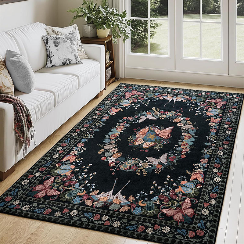 Onderhoudsvriendelijk bloemen vloerkleed