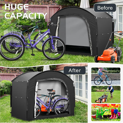 🚵‍♂️ Waterdichte Fietsenstallingstent – Beschermt Tegen Regen, Zon & Stof | Stevig Frame | Grote Capaciteit | Ideaal voor Fietsen, E-Bikes & Tuingereedschap ⛺
