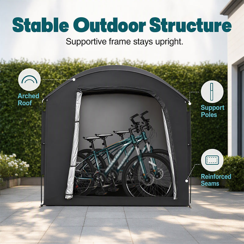 🚵‍♂️ Waterdichte Fietsenstallingstent – Beschermt Tegen Regen, Zon & Stof | Stevig Frame | Grote Capaciteit | Ideaal voor Fietsen, E-Bikes & Tuingereedschap ⛺