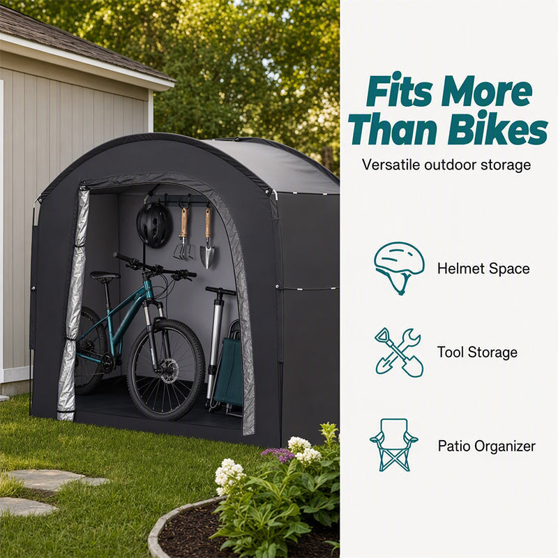 🚵‍♂️ Waterdichte Fietsenstallingstent – Beschermt Tegen Regen, Zon & Stof | Stevig Frame | Grote Capaciteit | Ideaal voor Fietsen, E-Bikes & Tuingereedschap ⛺