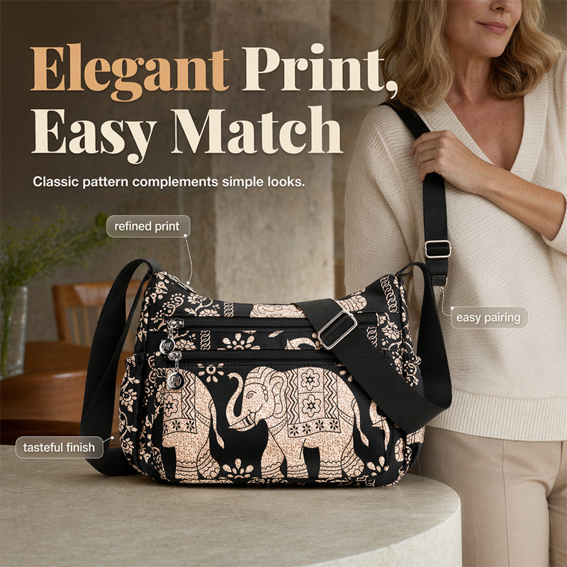 Elegante Nylon Reistas voor Dames met Schouderriem
