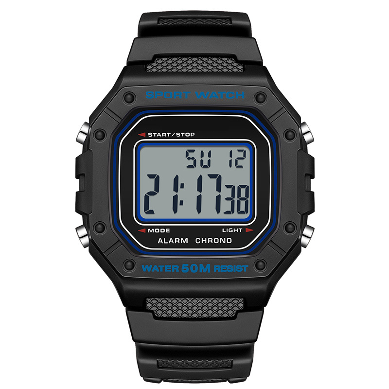 ⌚ 50% KORTING NU! 🌊 Digitaal Sporthorloge – 50M Waterdicht, LED Lichtgevend Display & Robuust Ontwerp 🏔️