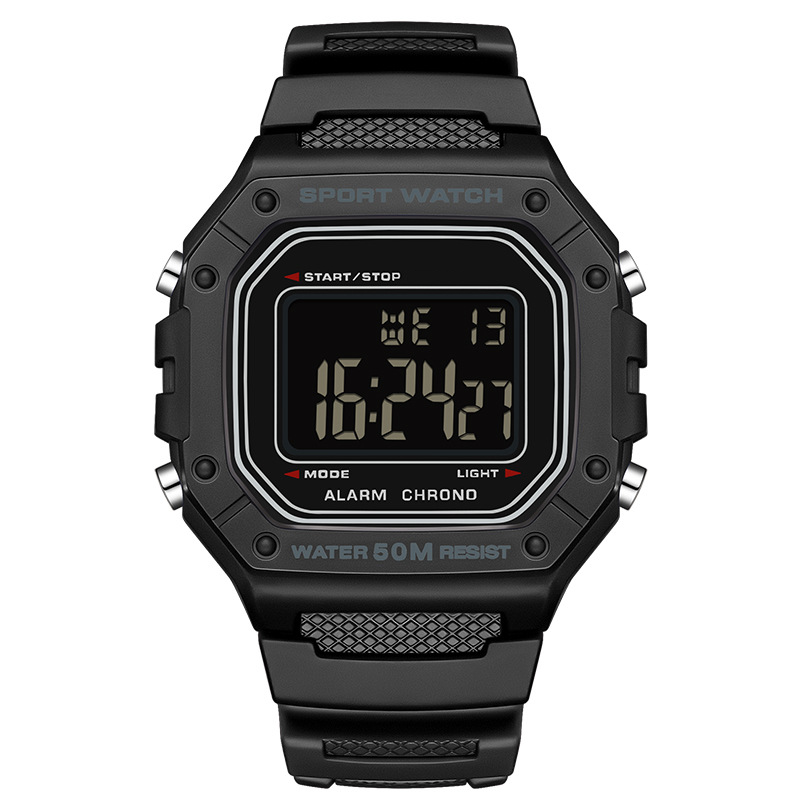 ⌚ 50% KORTING NU! 🌊 Digitaal Sporthorloge – 50M Waterdicht, LED Lichtgevend Display & Robuust Ontwerp 🏔️