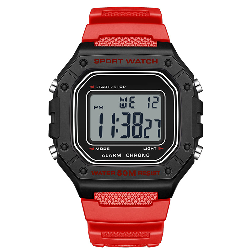 ⌚ 50% KORTING NU! 🌊 Digitaal Sporthorloge – 50M Waterdicht, LED Lichtgevend Display & Robuust Ontwerp 🏔️