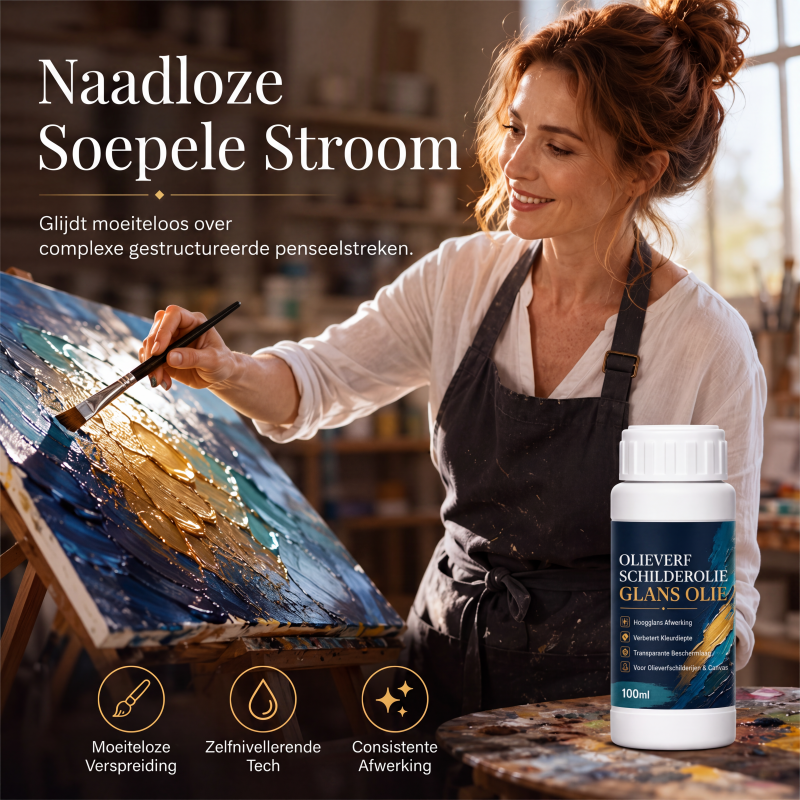 🎨 Gloss Boost Painting Varnish – Professionele hoogglansafwerking, versterkt de kleurdiepte en beschermt kunstwerken ✨