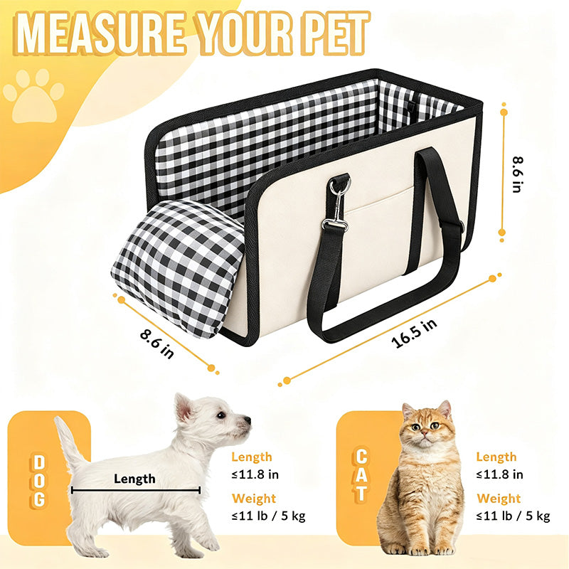 💥Tijdelijke aanbieding!🔥 Secure Travel Pet Booster – Draagbare autostoelverhoger voor honden, inclusief veiligheidsharnas. Zacht gewatteerde reismand voor kleine en middelgrote honden