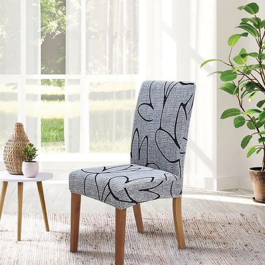 🛋️ Universele Stoelhoes met Print – Elastische Stof voor Rugleuning & Zitting | Wasbaar, Comfortabel & Ideaal voor Eetkamer en Woonkamer 🪑✨