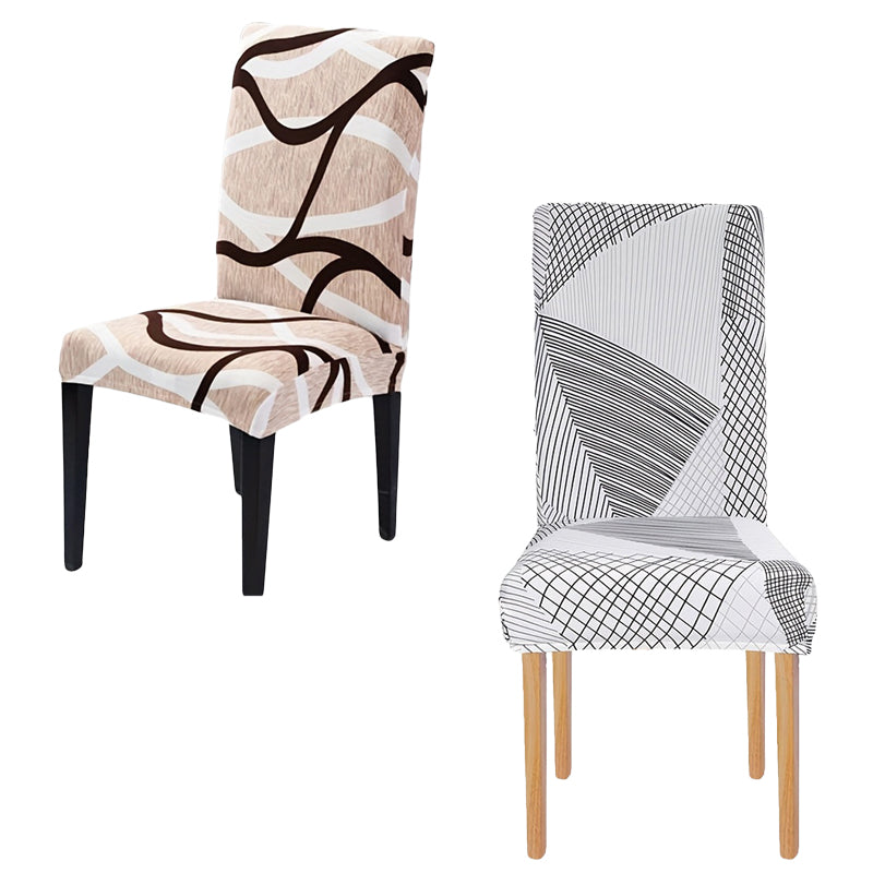 🛋️ Universele Stoelhoes met Print – Elastische Stof voor Rugleuning & Zitting | Wasbaar, Comfortabel & Ideaal voor Eetkamer en Woonkamer 🪑✨