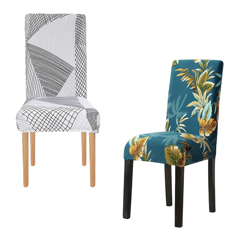 🛋️ Universele Stoelhoes met Print – Elastische Stof voor Rugleuning & Zitting | Wasbaar, Comfortabel & Ideaal voor Eetkamer en Woonkamer 🪑✨