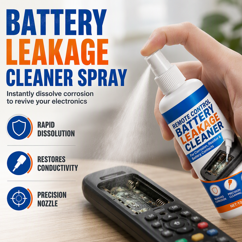🔋 -50% KORTING! 🧴 Batterijcorrosie Reinigingsspray voor Afstandsbedieningen – 50/100 ml – Lost Oxidatie op & Herstelt Geleiding voor Elektronica 🛠️