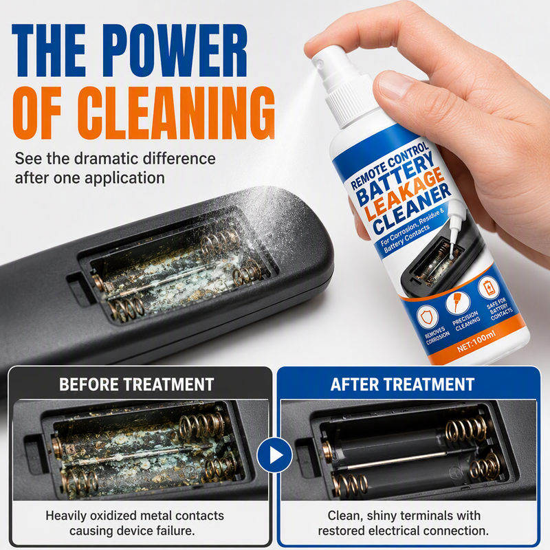 🔋 -50% KORTING! 🧴 Batterijcorrosie Reinigingsspray voor Afstandsbedieningen – 50/100 ml – Lost Oxidatie op & Herstelt Geleiding voor Elektronica 🛠️