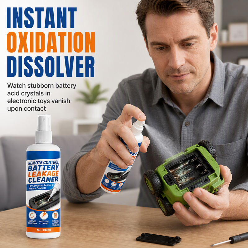 🔋 -50% KORTING! 🧴 Batterijcorrosie Reinigingsspray voor Afstandsbedieningen – 50/100 ml – Lost Oxidatie op & Herstelt Geleiding voor Elektronica 🛠️