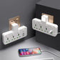 🔌  Stekker met Type-C oplaadpoort – 2 USB-poorten, nachtlampversie ✨