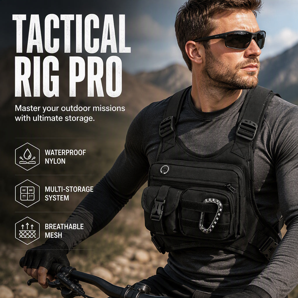 Tactische Chest Rig Tas voor Heren – Outdoor Fietsen