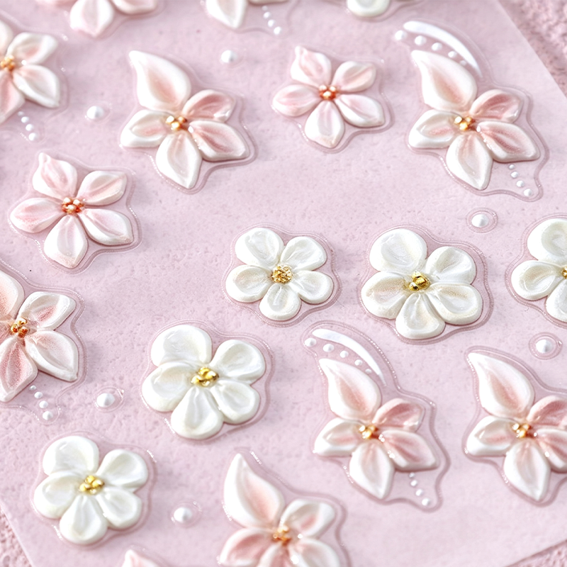 5D Bloemen Nagelstickers