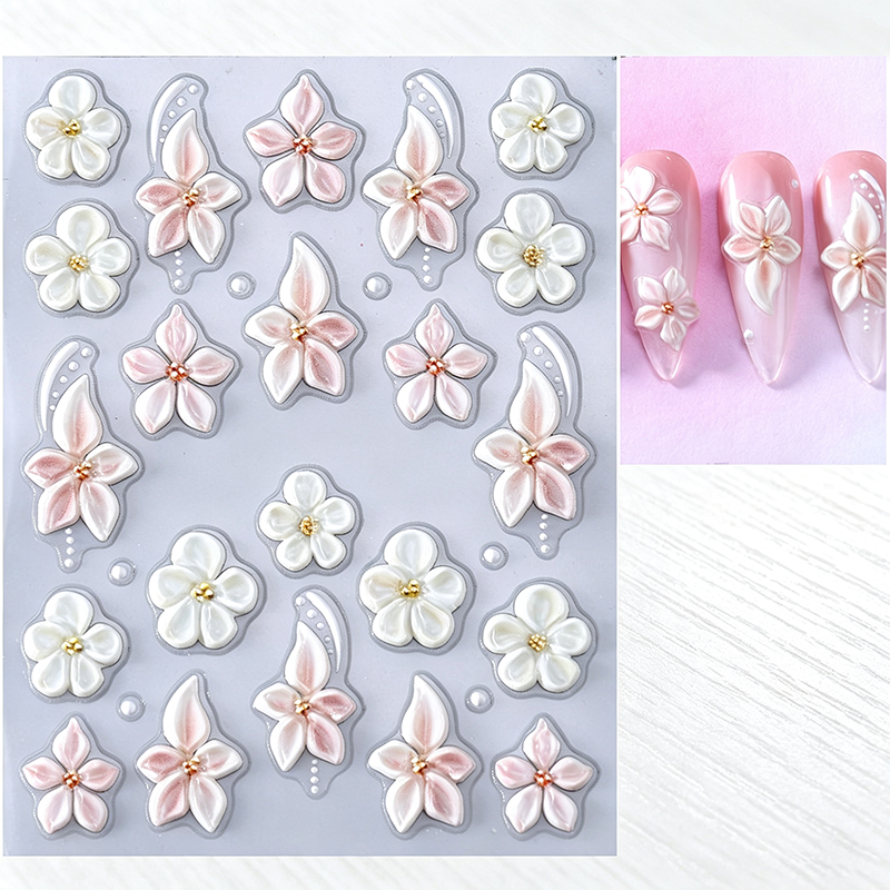 5D Bloemen Nagelstickers