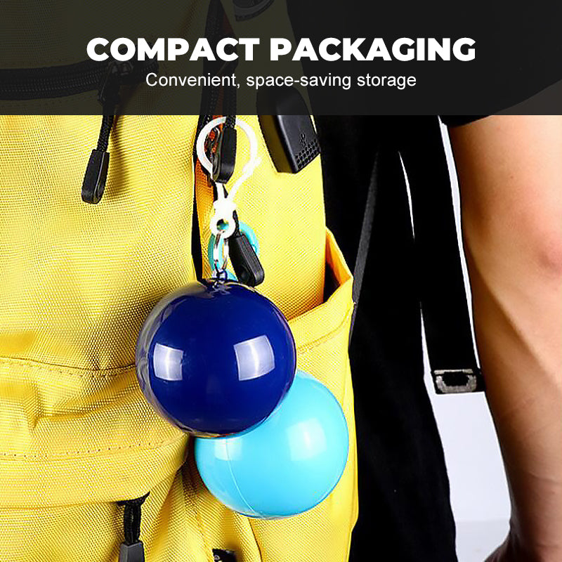 ☔ 1+2 GRATIS! Wegwerp regenjas – compact, opvouwbaar & licht. Past in elke tas – ideaal voor de natte Nederlandse zomer! 🌧️🎒
