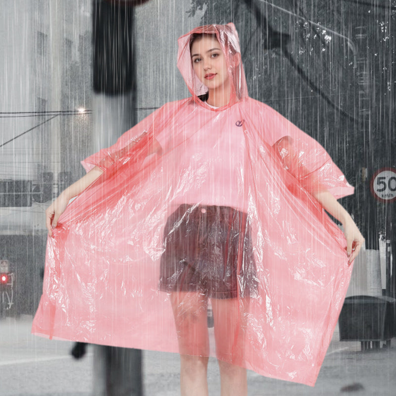 ☔ 1+2 GRATIS! Wegwerp regenjas – compact, opvouwbaar & licht. Past in elke tas – ideaal voor de natte Nederlandse zomer! 🌧️🎒