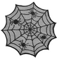 Tafelkleed en placemat set met griezelige Halloween-patronen