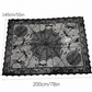 Tafelkleed en placemat set met griezelige Halloween-patronen