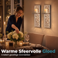 Kaarsenhouder van gebroken kristalglas voor wandmontage