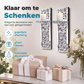 Kaarsenhouder van gebroken kristalglas voor wandmontage