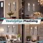 Kaarsenhouder van gebroken kristalglas voor wandmontage