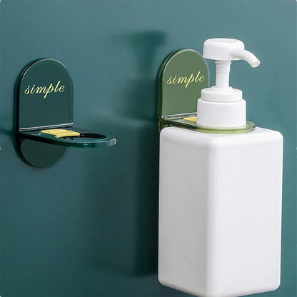 🧴🚿 Porte-shampoing mural – Fixation sans perçage, suspension tête en bas, utilisez chaque goutte et libérez le rebord de votre douche, fini les bouteilles qui traînent par terre 🧹🛁