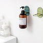 🧴🚿 Porte-shampoing mural – Fixation sans perçage, suspension tête en bas, utilisez chaque goutte et libérez le rebord de votre douche, fini les bouteilles qui traînent par terre 🧹🛁