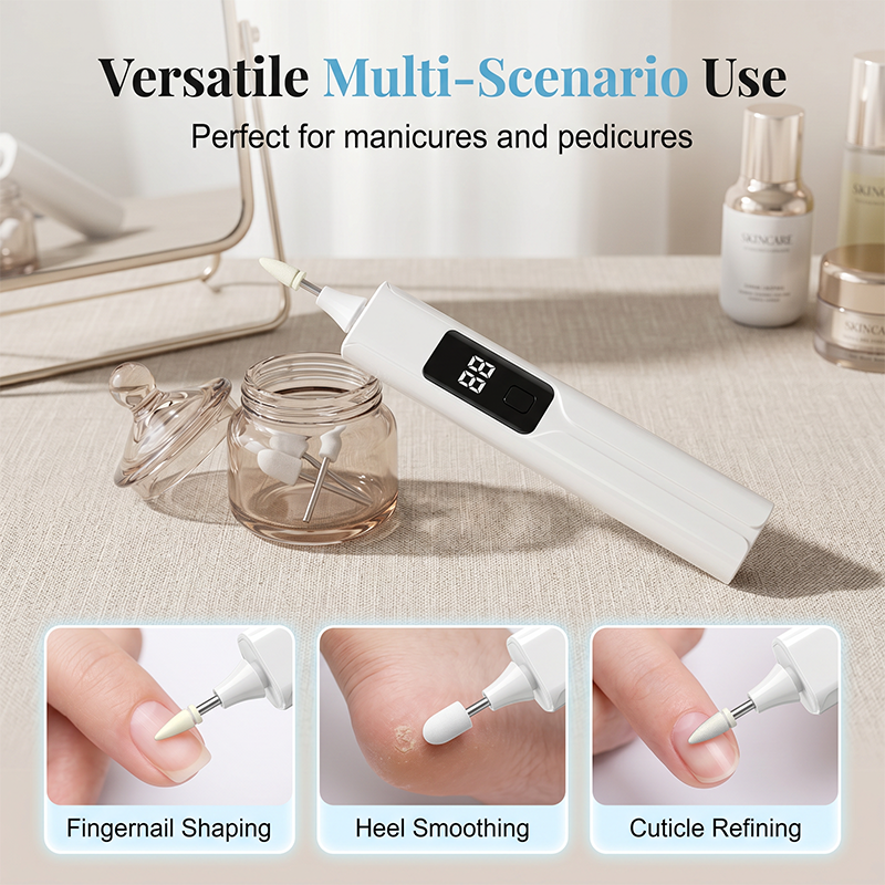 💅 Salonkwaliteit Thuis – LED Display Nagelboor met Instelbare Snelheid & Precisie Bits. UK Voorraad