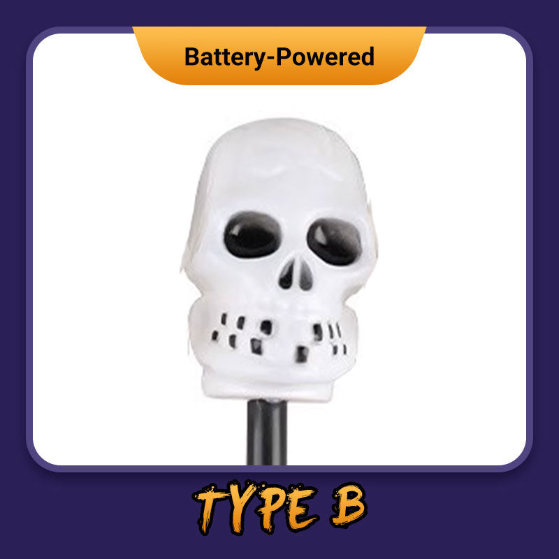 Halloween pompoen tuinpaal zonne-energie lamp