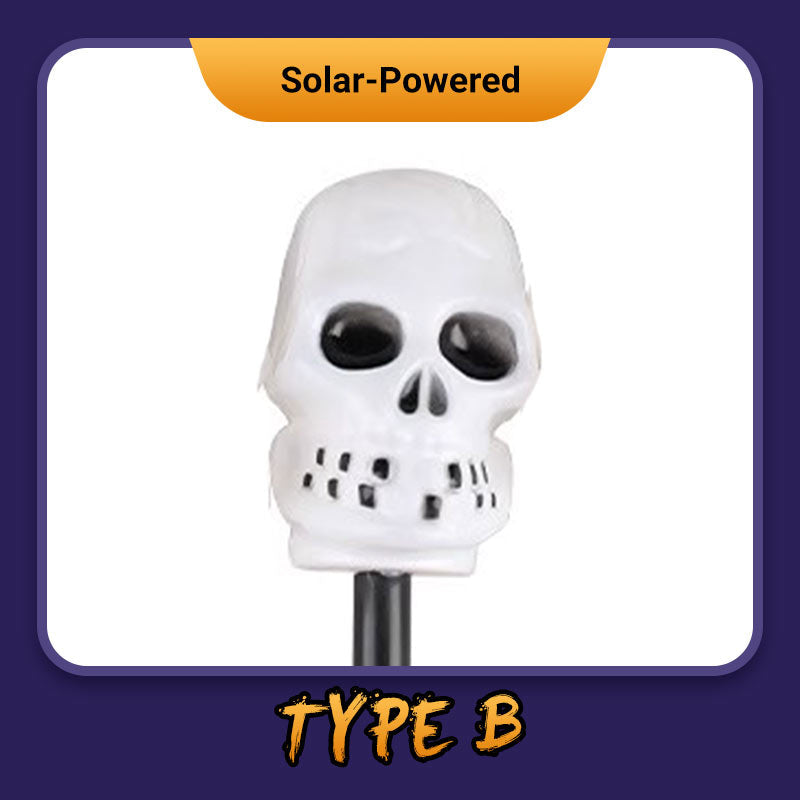 Halloween pompoen tuinpaal zonne-energie lamp
