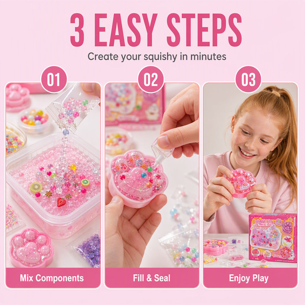 🐱💖 58% KORTING! DIY Katten Squishy Kit – Zelf Maken, Knijpen & Spelen | Creatief Bezig Zijn Zonder Scherm ✨
