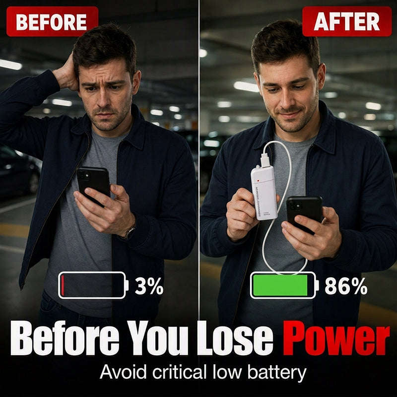 🔋🔦 50% KORTING! Nooit meer een lege telefoon in een noodgeval – deze AA-batterij powerbank geeft je overal direct stroom, mét LED-zaklamp. Eén druk en je bent weer bereikbaar!