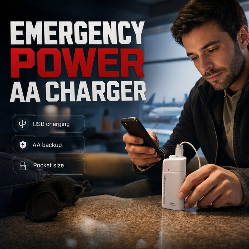 🔋🔦 50% KORTING! Nooit meer een lege telefoon in een noodgeval – deze AA-batterij powerbank geeft je overal direct stroom, mét LED-zaklamp. Eén druk en je bent weer bereikbaar!