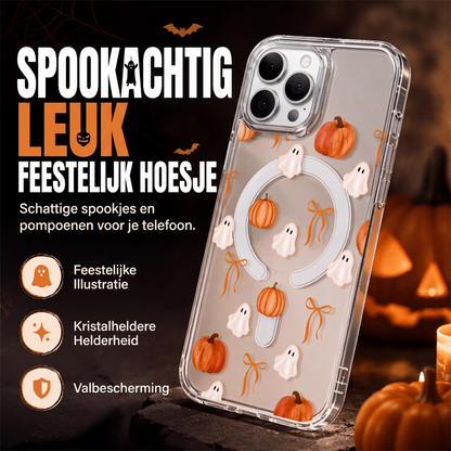 Schattig transparant telefoonhoesje voor Halloween