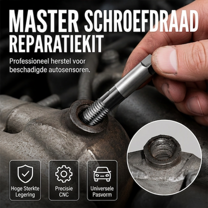 Gereedschap voor het nabewerken van uitlaatpijpdraden en repareren van zuurstofsensoren