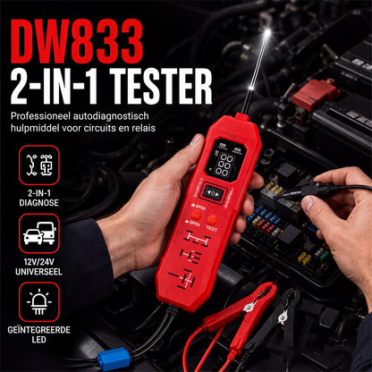 Digitale auto-circuit tester met display