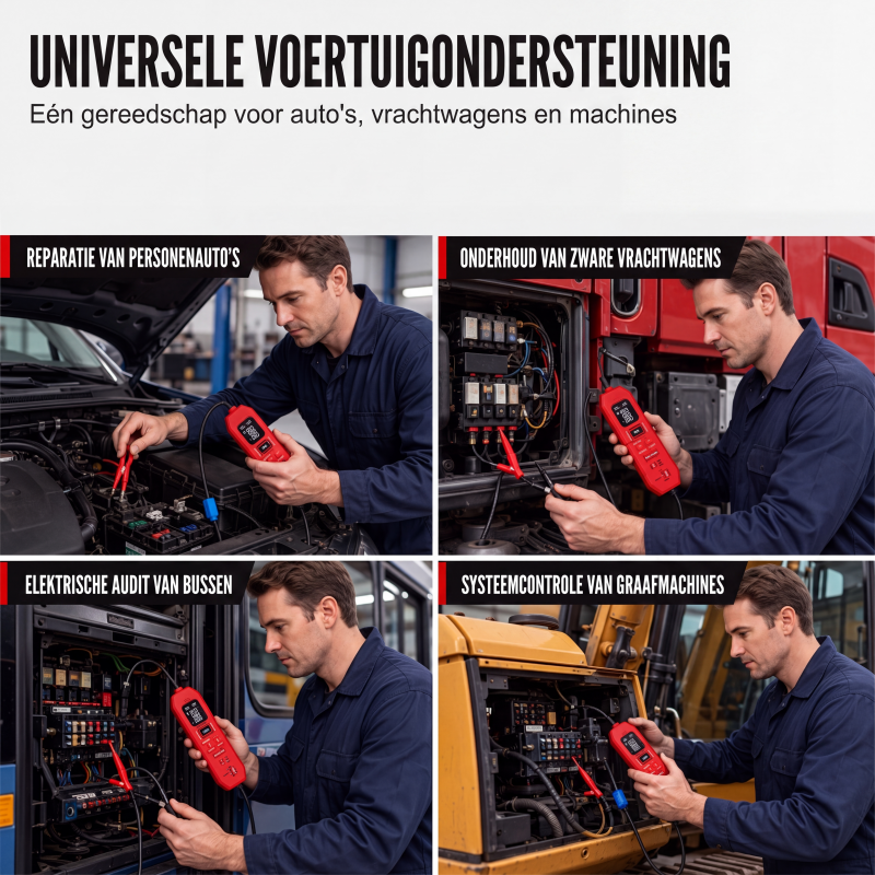 Digitale auto-circuit tester met display