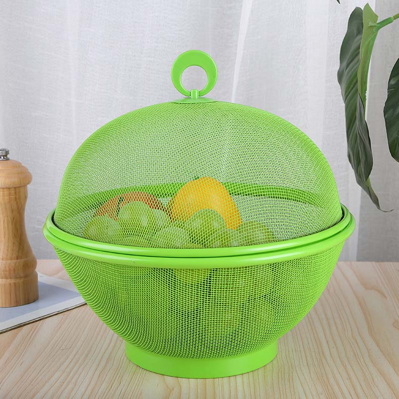 ⏳ Tijdelijke aanbieding ⏰ Fruitmand met deksel – Ademend, afwaterbaar, insectwerend 🍇