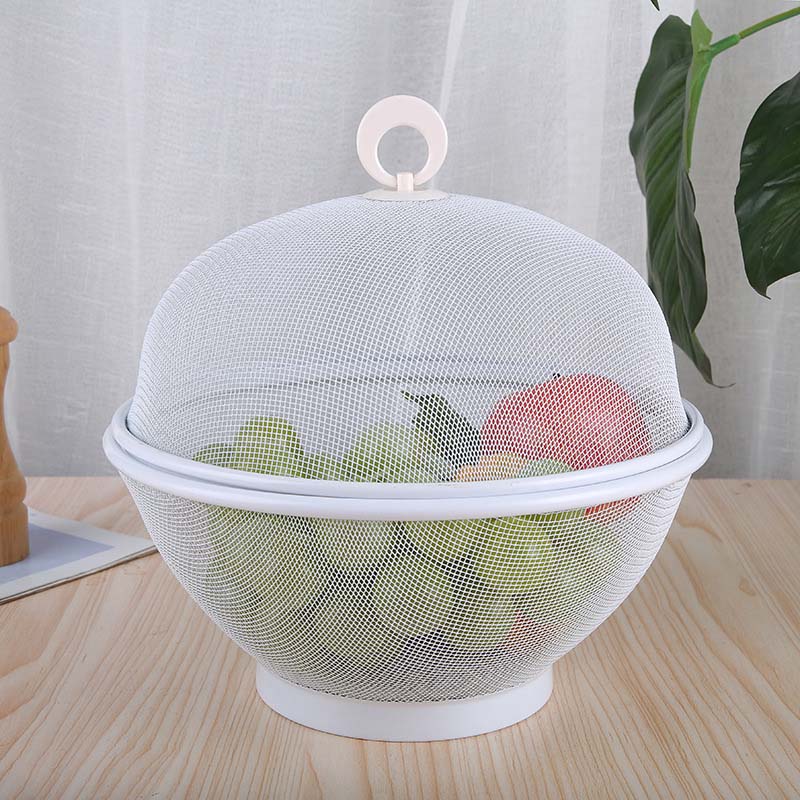 ⏳ Tijdelijke aanbieding ⏰ Fruitmand met deksel – Ademend, afwaterbaar, insectwerend 🍇