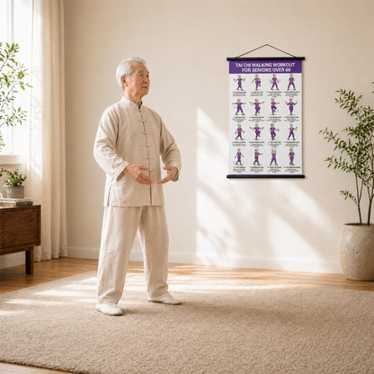 Tai Chi Workout Poster voor Senioren
