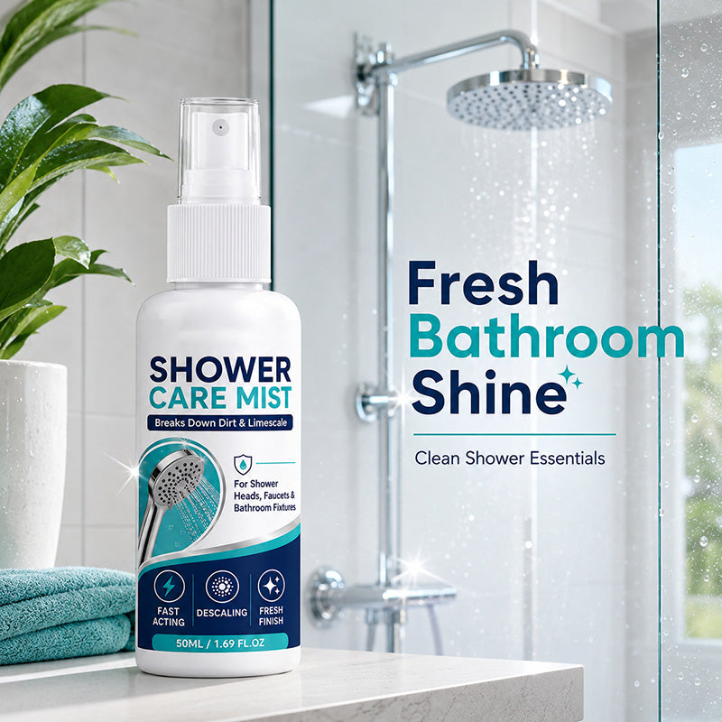 🚿Nooit meer een verstopte douchekop! Deze ontkalkerspray lost kalk en mineralen in seconden op – spuiten, inwerken, afvegen. Je douche glanst weer als nieuw!