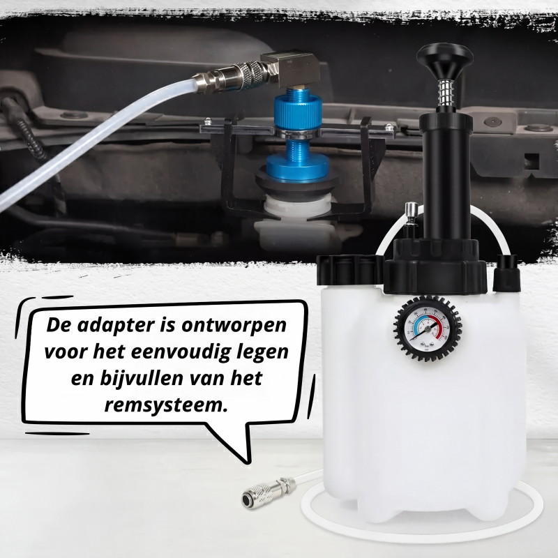 🎉 Uitverkoop 2026 — Meer dan 14.000 stuks verkocht! 🔧 Universele remontluchtingsadapter – 58 mm, past op de meeste voertuigen, 360° draaibaar, vloeistof wisselen door één persoon mogelijk! ✨